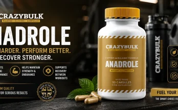 Anadrole Review Ireland featuring the CrazyBulk Anadrole supplement bottle
